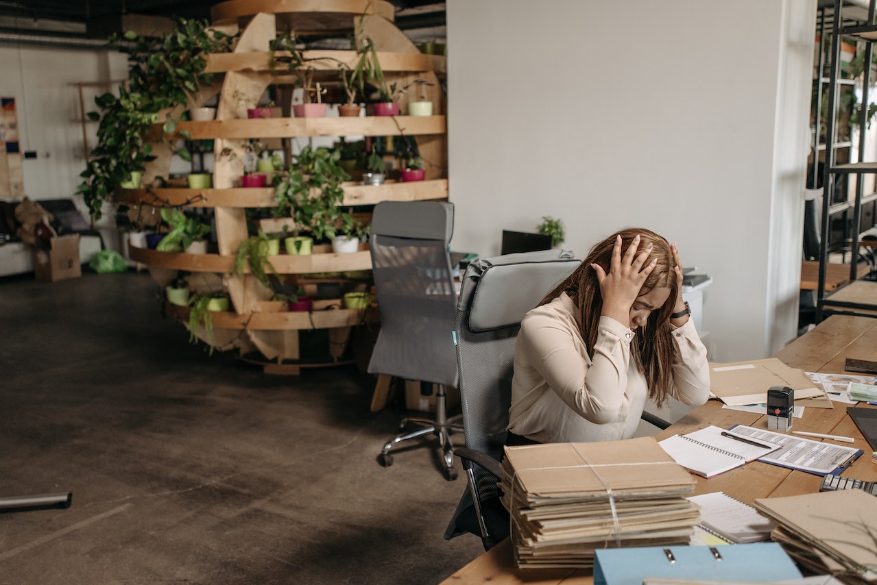 day dreaming in the office